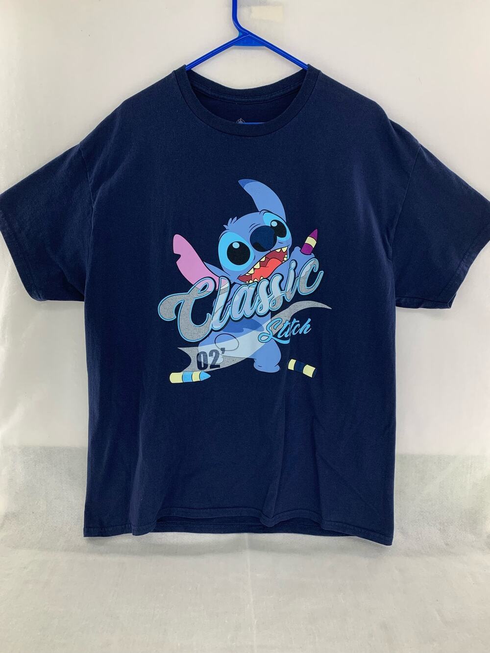 Disney Parks Lilo & Stitch Classic 02 Navy Blue Graphic T-Shirt XL